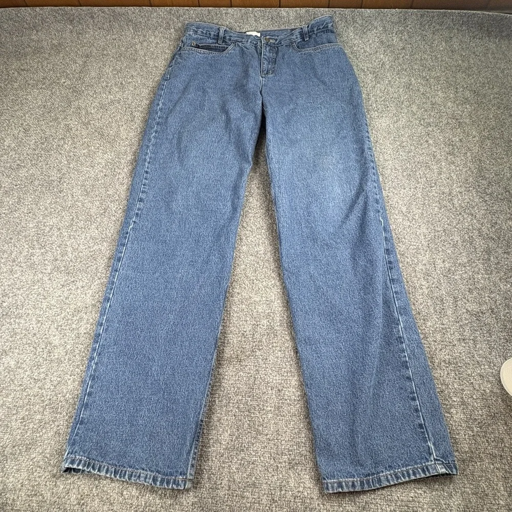 Pendleton Jeans Womens 18 Tall‎ 37x36 Blue Straight Distressed Americana Classic